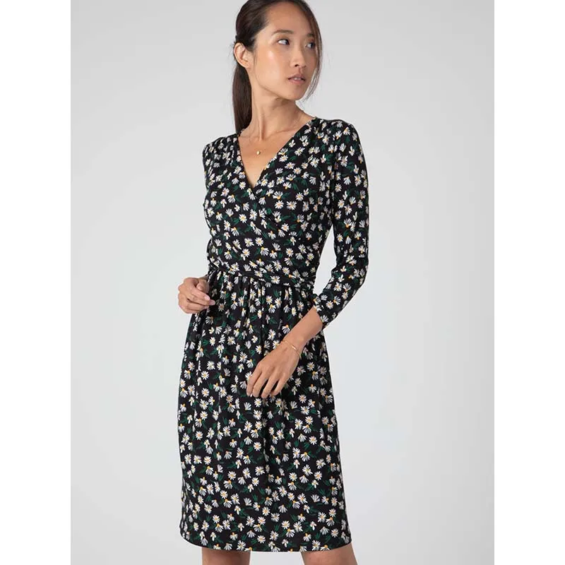 Robe de grossesse imprimé - Bleu-3