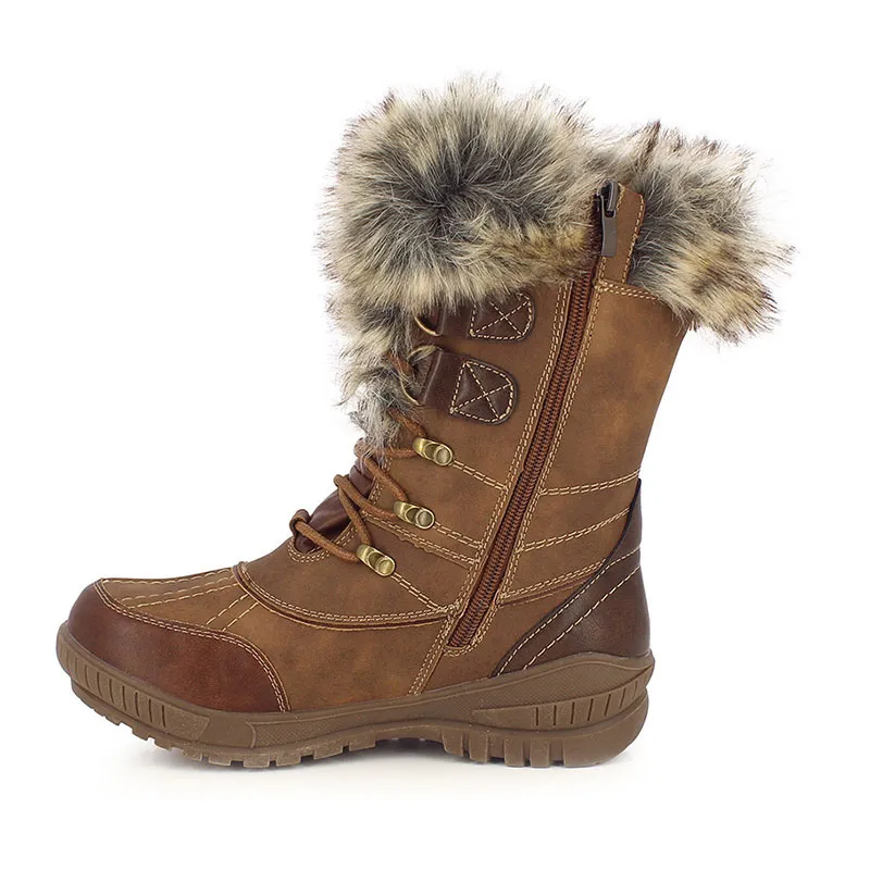 Bottes de neige Elena - Marron - KIMBERFEEL-1