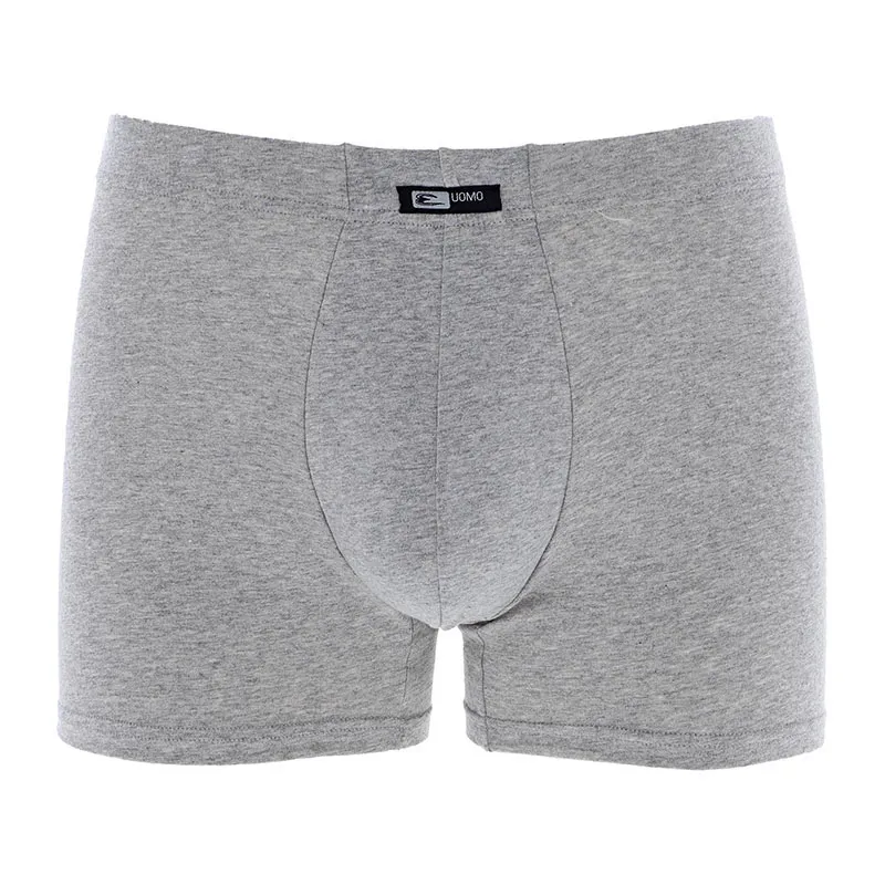 6 Boxers Homme Coton Biélastique - Noir/Gris - COTONELLA-1