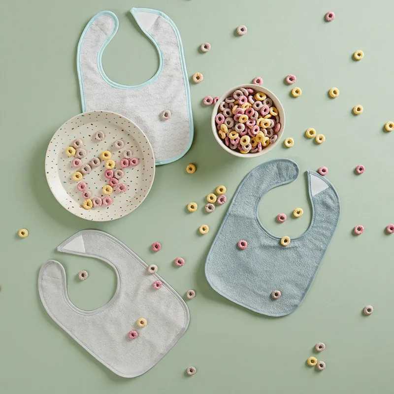 10 Bavoirs imperméable Velcro - 0m+-2