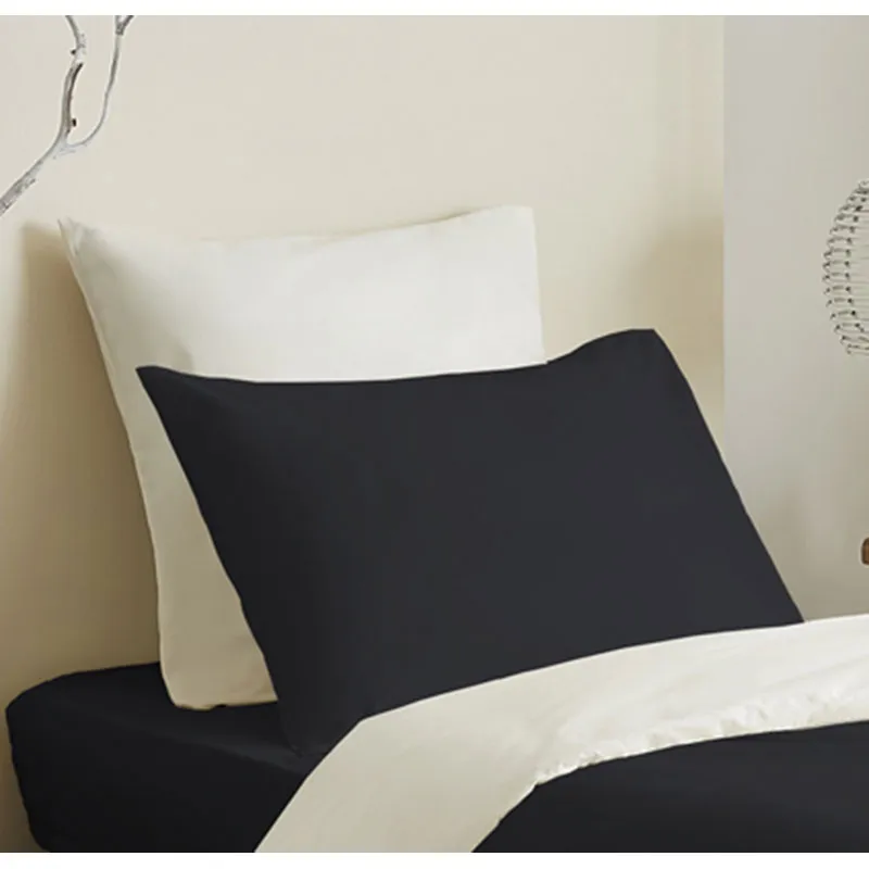Parure 4pcs Coton Noir/Blanc Enfant-2