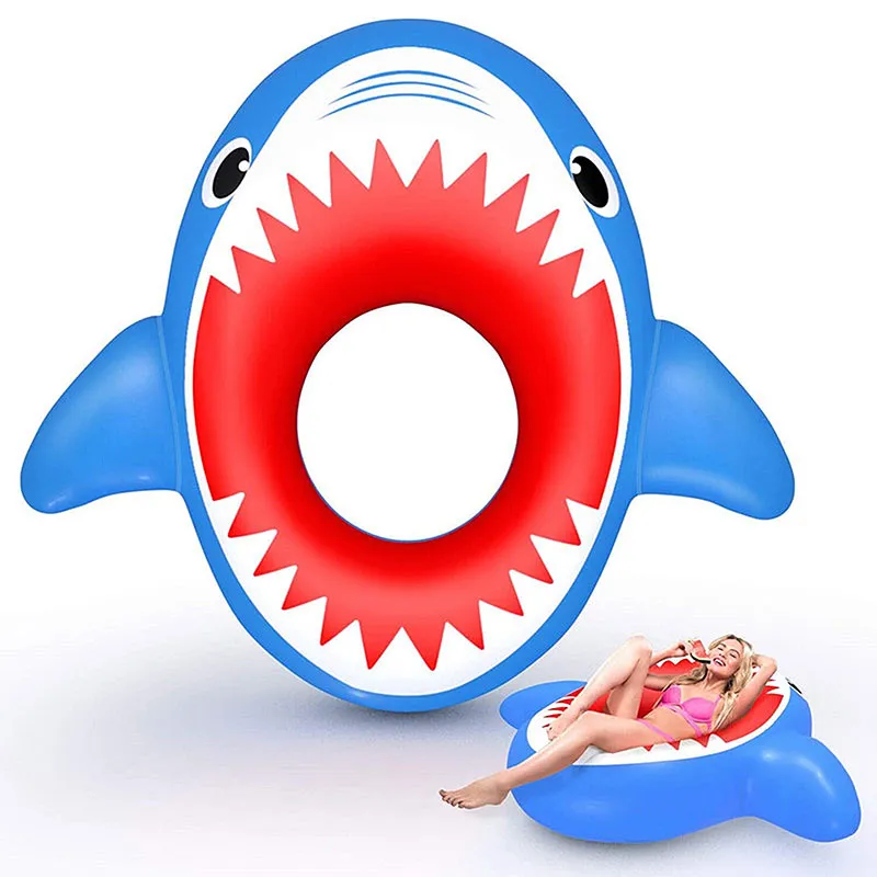 Bouée Requin bouche ouverte - 140cm-1