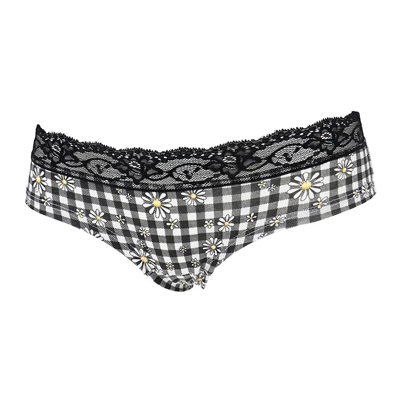 2 Culottes Mini Vichy - Noir/Blanc-4