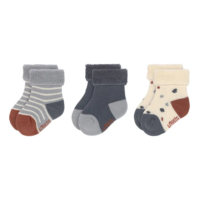 3 paires de Chaussettes Bébé BIO Tiny Farmer - Bleu-0