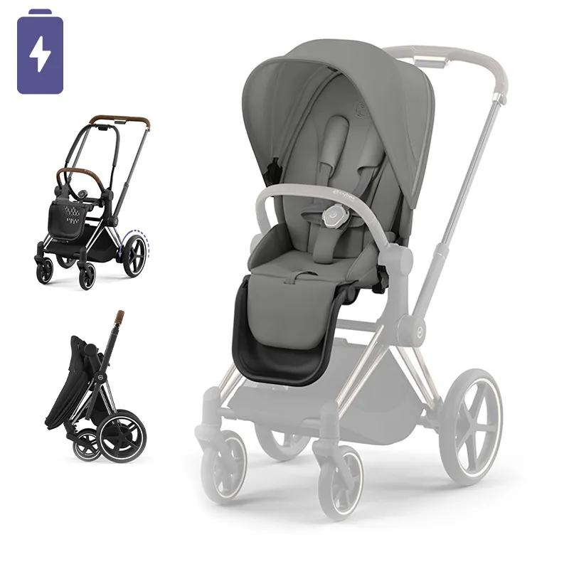 Poussette électrique ePRIAM Chrome Brown/Ferrari Grey - 0m+-0