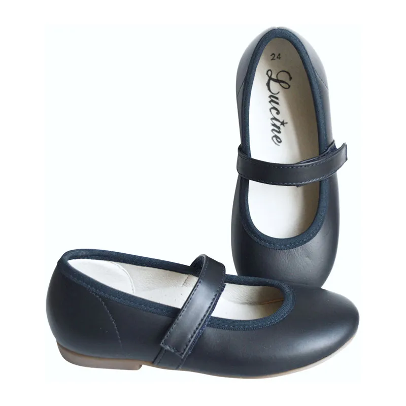 Chaussures SOUPLES SCRATCH Flexine - Cuir Marine-1