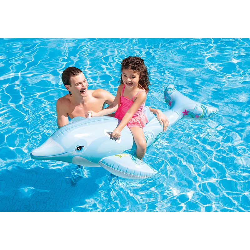 Dauphin gonflable à chevaucher - 175x45x66cm-1