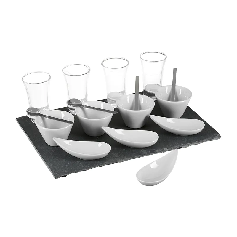 Service apéritif Ardoise - 17pcs-0