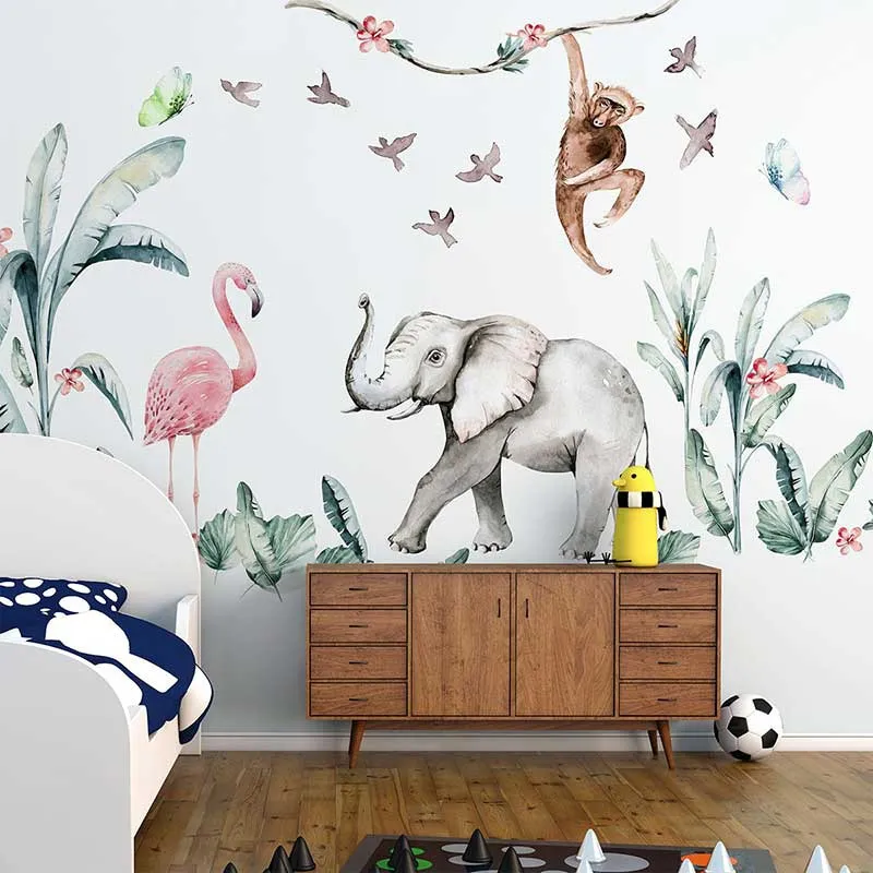 Stickers Géants - Animaux dans la savane-0