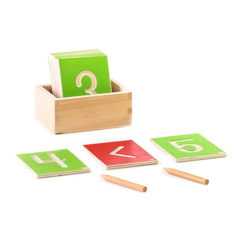 Tracer les chiffres Montessori Bois - 4+-0