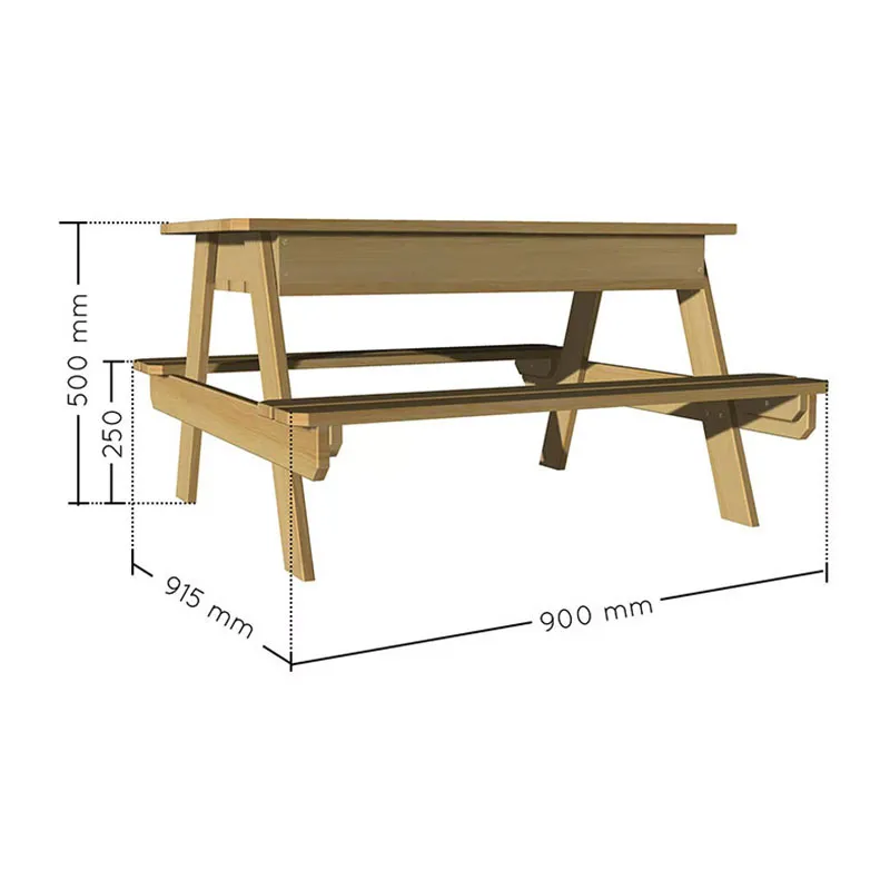Table basse bac à sable Brut - 18m+-6