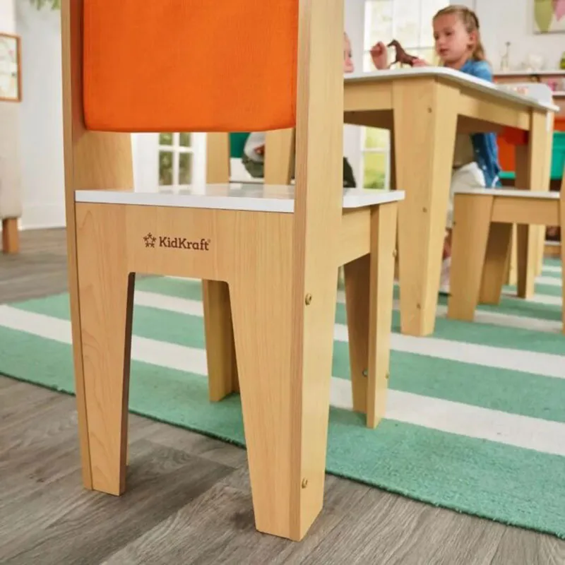 Set Table + 4 Chaises Bois Gris cendré - 4+-5