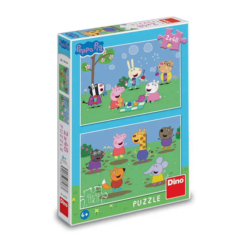 2 Puzzles 48pcs Peppa Pig et ses amis - 4+-0