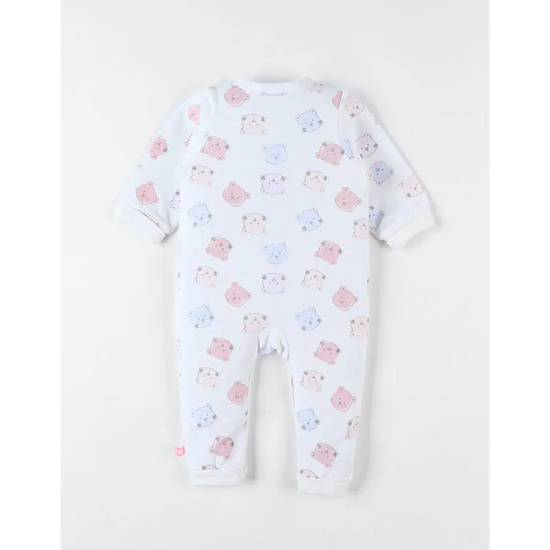 Dors-bien sans pieds Ourson BIO - Bleu/Rose-1