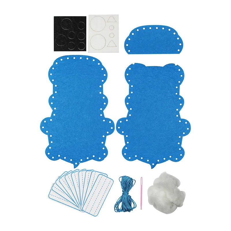 Kit DIY Couture Croc' Animals feutrine 3pcs - 5+-3