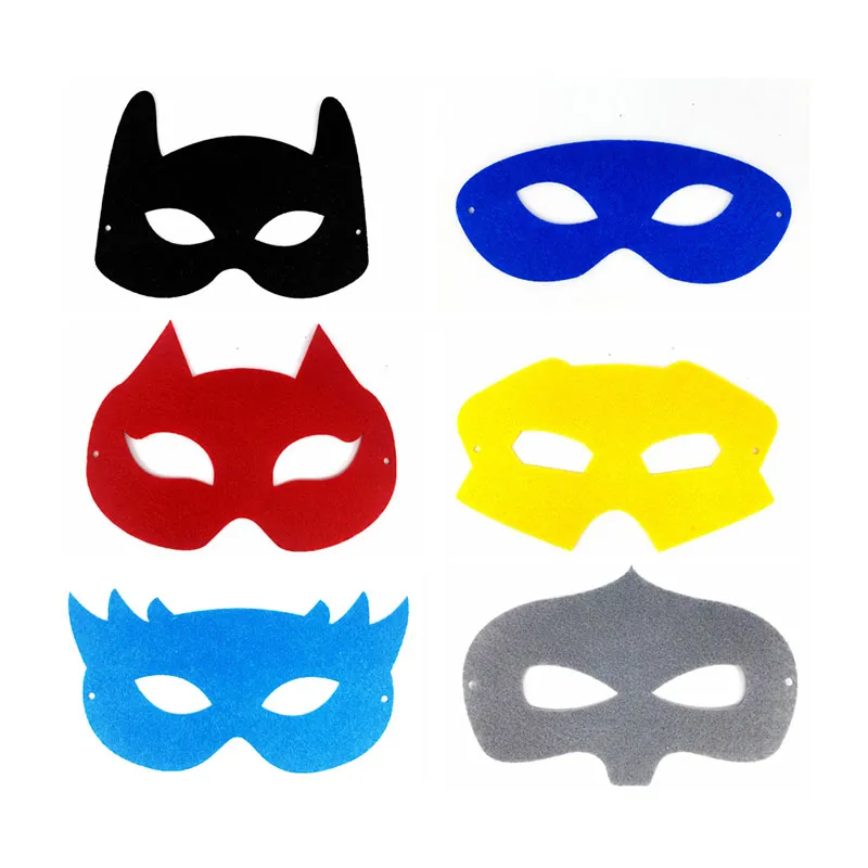 Masques en feutrine Superhéros à décorer 12pcs - 3+-5