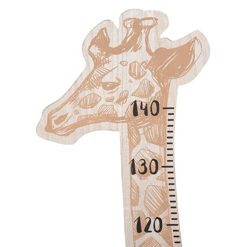 Toise en bois Girafe - 36x140cm-1