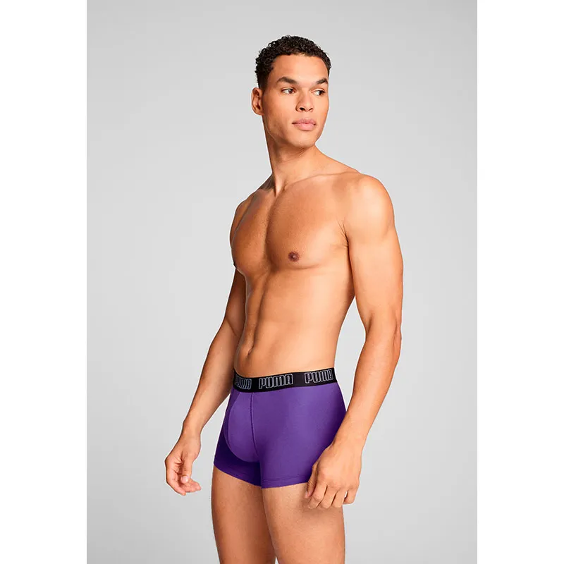 2 Boxers Homme Everyday Puma - Violet/Noir-5
