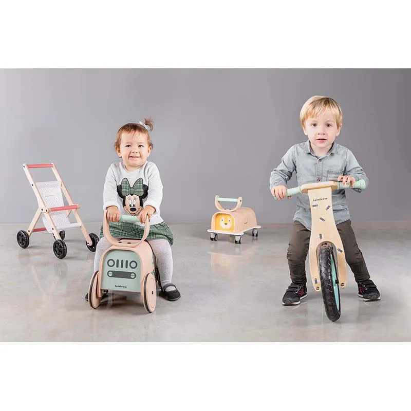 Porteur Voiture Bois/vert - 12m+-6