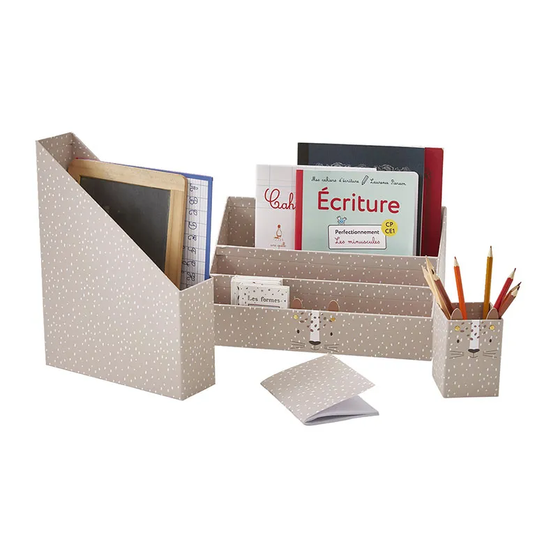 Set de bureau animal - Beige poudré-1