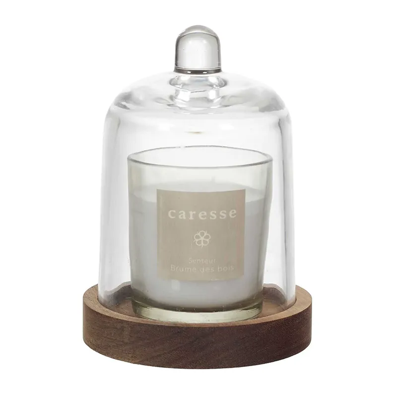Bougie parfumée Cloche Brume des Bois - 11x15x11cm-0