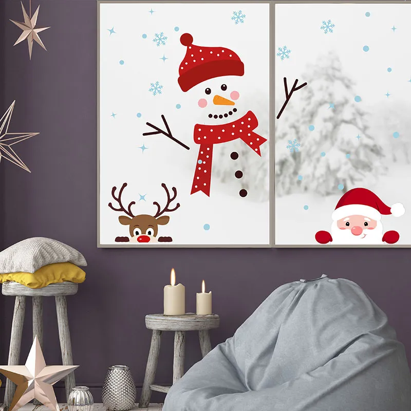 Stickers - Père Noël, Rudolph et Bonhomme de neige-3