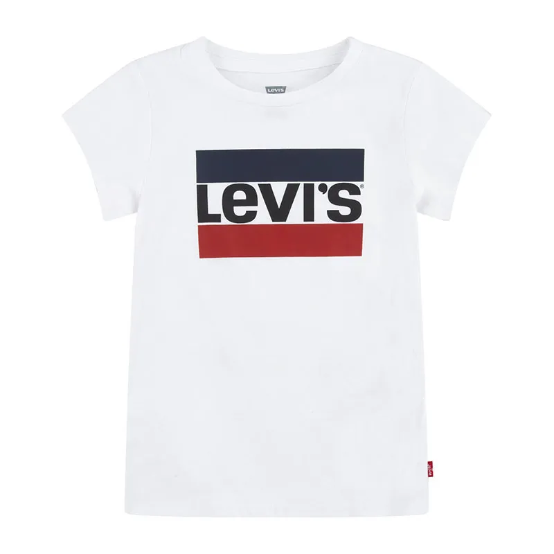 T-shirt MC Logo Sportswear Junior - Blanc-1