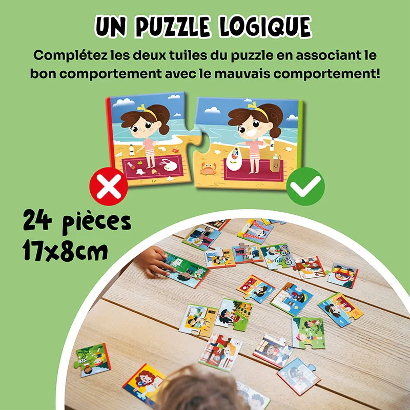 Puzzle écologique Respecter la terre 24pcs - 24m+-2