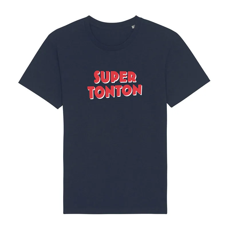 T-shirt Homme Super tonton 4 BIO - Navy-0