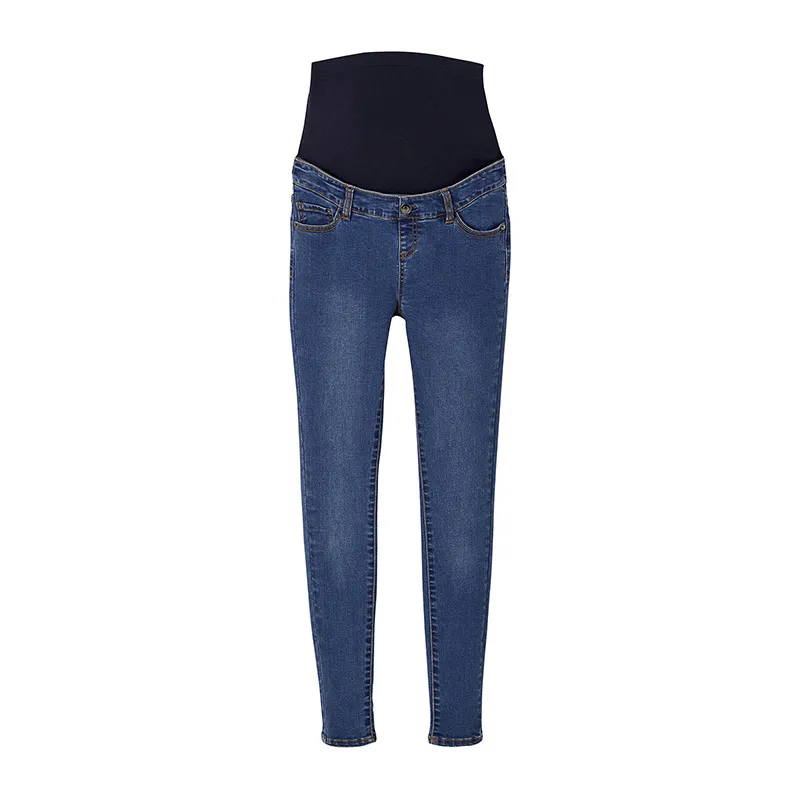 Jean skinny de grossesse - Bleu-0
