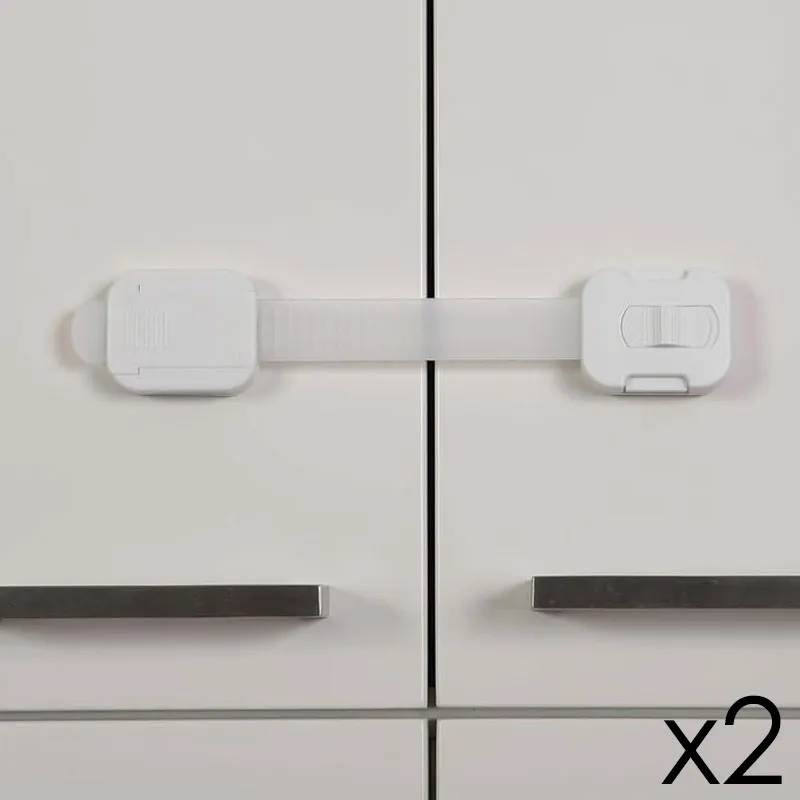 Serrures pour placard Blanc - 2pcs-0