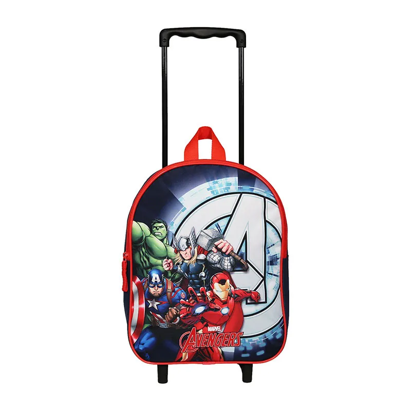 Sac à dos à roulettes maternelle Avengers Multicolore/Argenté - 25x31cm-0