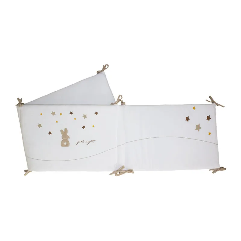 Tour de lit Étoile Marron - 190x40cm-0