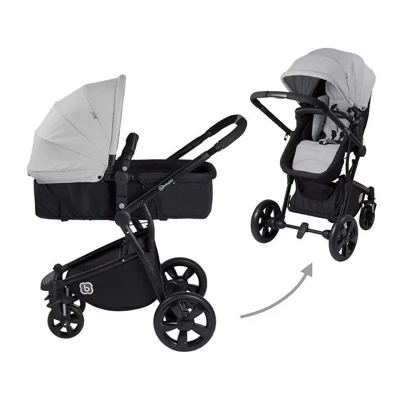 Poussette Transformable Spring 2en1 Gris - 0m+-4