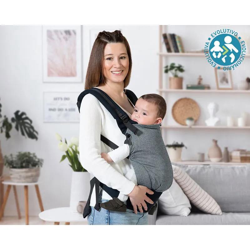 Porte bébé évolutif Noir - 0m+-2