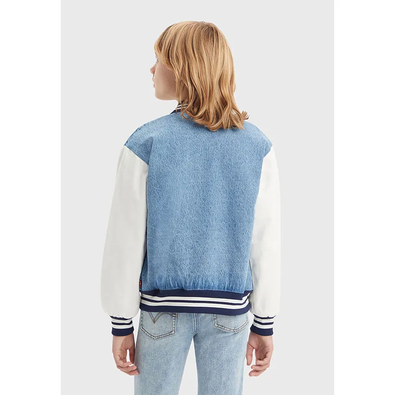 Veste en jean Denim Bomber Junior - Vibecheck-5