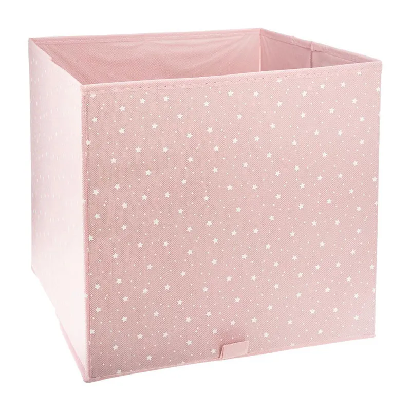 Boîte de rangement Rose Étoile - 29x29x29cm-0
