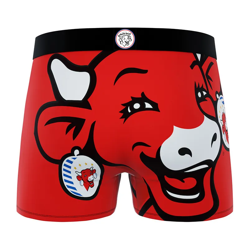 3 Boxers Homme La Vache qui Rit - Rouge/Noir-5