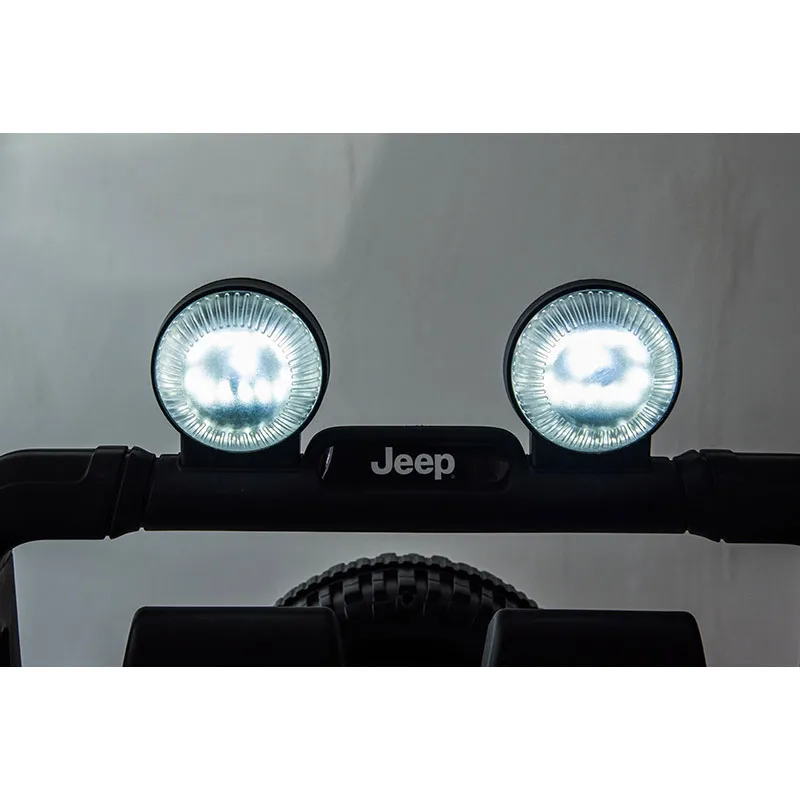 Voiture élec. Jeep Rubicon Blanc - 36m+-17