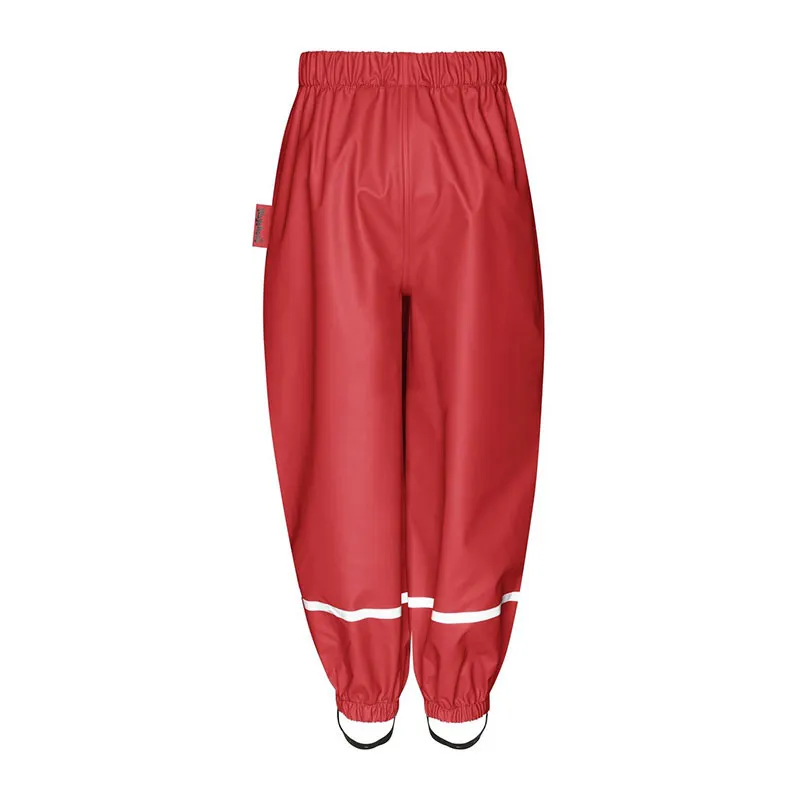 Pantalon doublure molleton Basic - Rouge-1