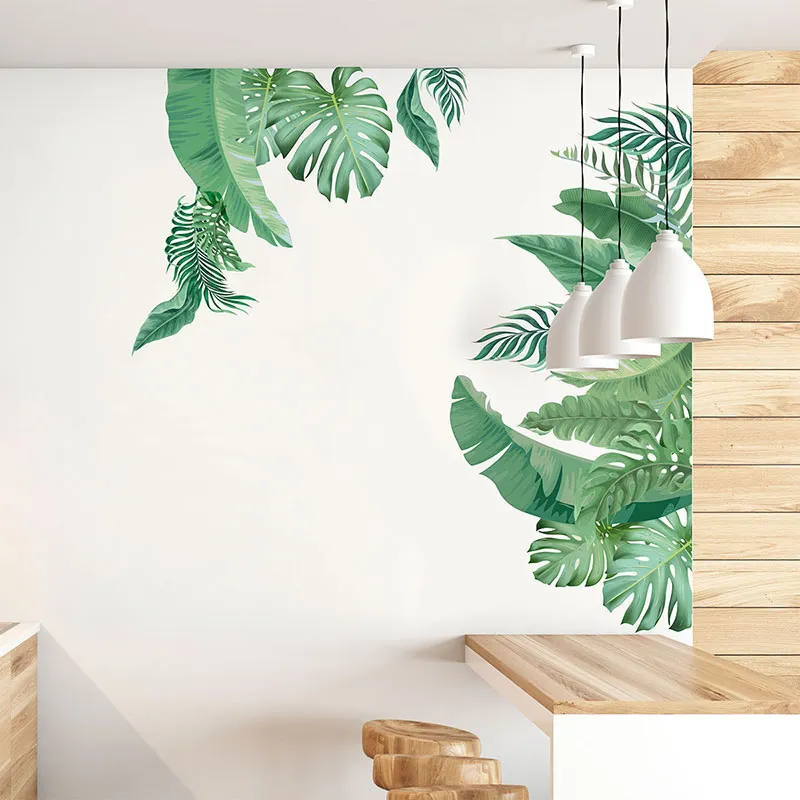 Stickers - Feuilles tropicales Vert-0