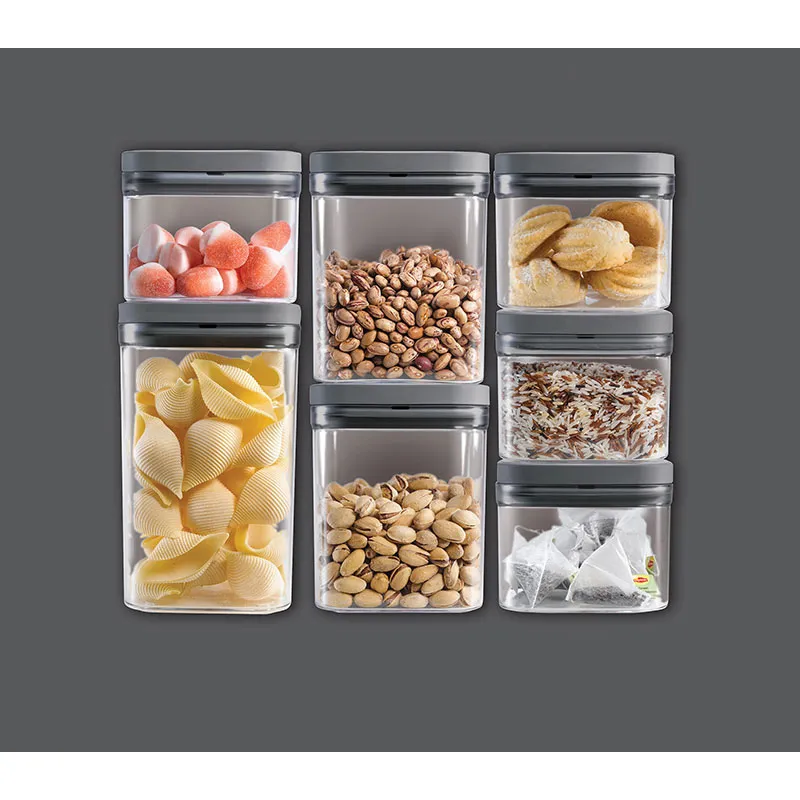 2 Boîtes de conservation Dry Cubes Gris - 2x0,8L-3
