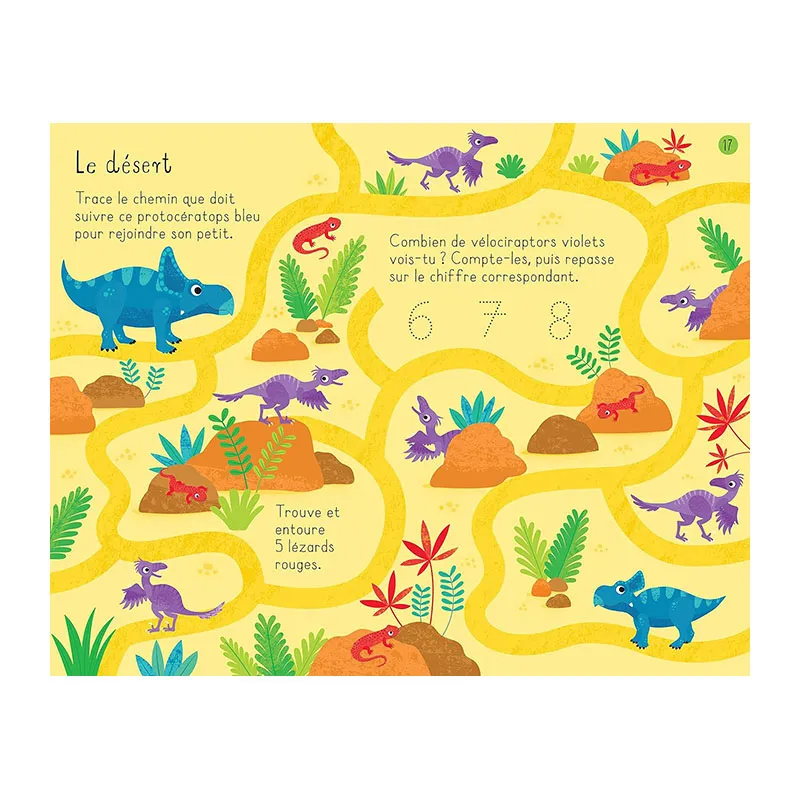Joue et colorie Les dinosaures - 3+-2