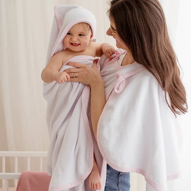 Cape de bain + access Blanc - 3pcs-2
