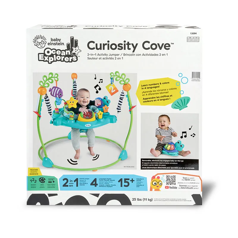 Sauteur 2en1 avec centre d'activités Ocean explorers - 6m+-23