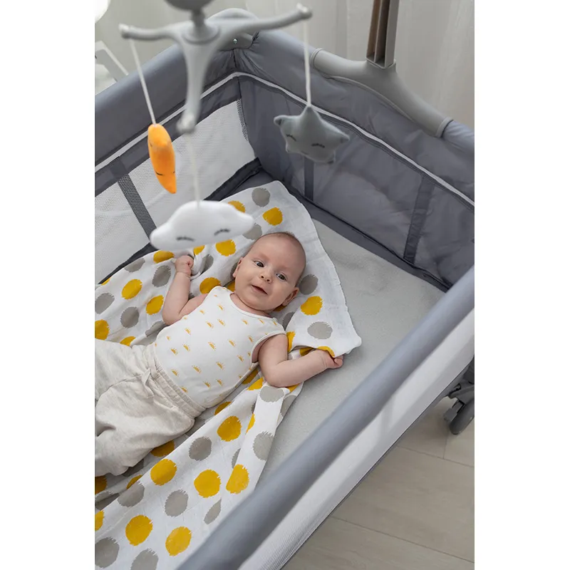 Lit parapluie double hauteur Eléphant Gris - 0m+-3