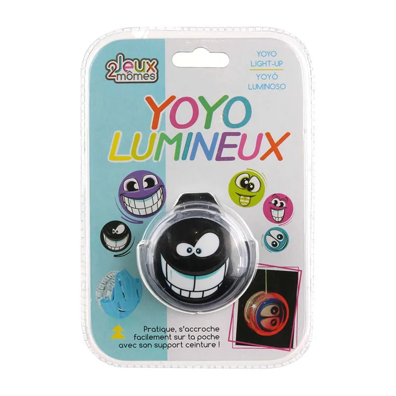 2 Yoyos lumineux Emoji Monstre Aléat. - 13x19cm-4