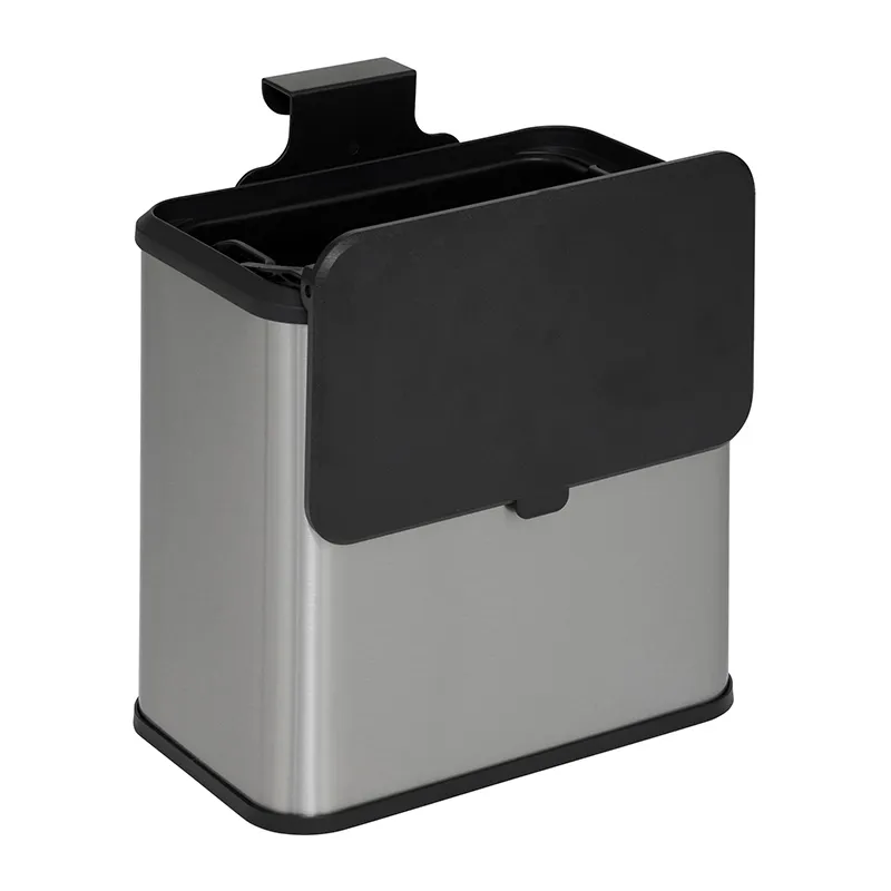Poubelle à compost Inox Noir - 5L-2