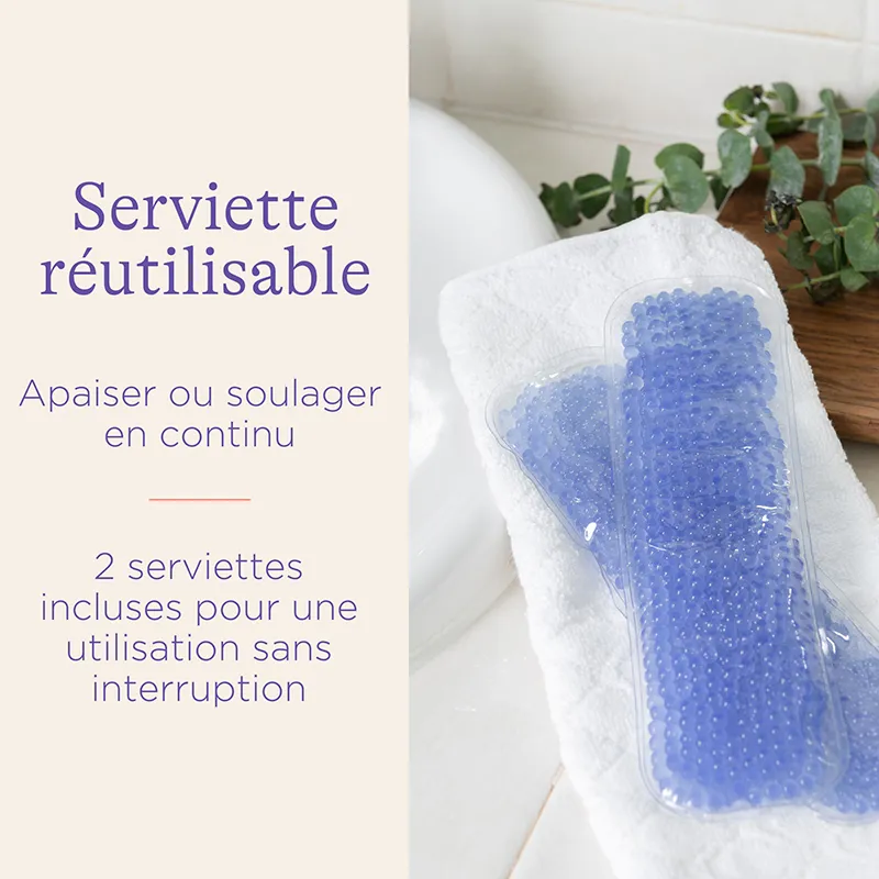 Pack Accouchement serviettes + recharges + douche intime + huile périnée-21