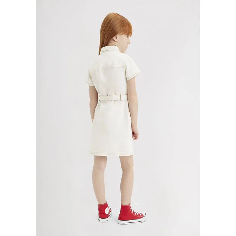 Robe chemise jean Organic Utility - Natural-5